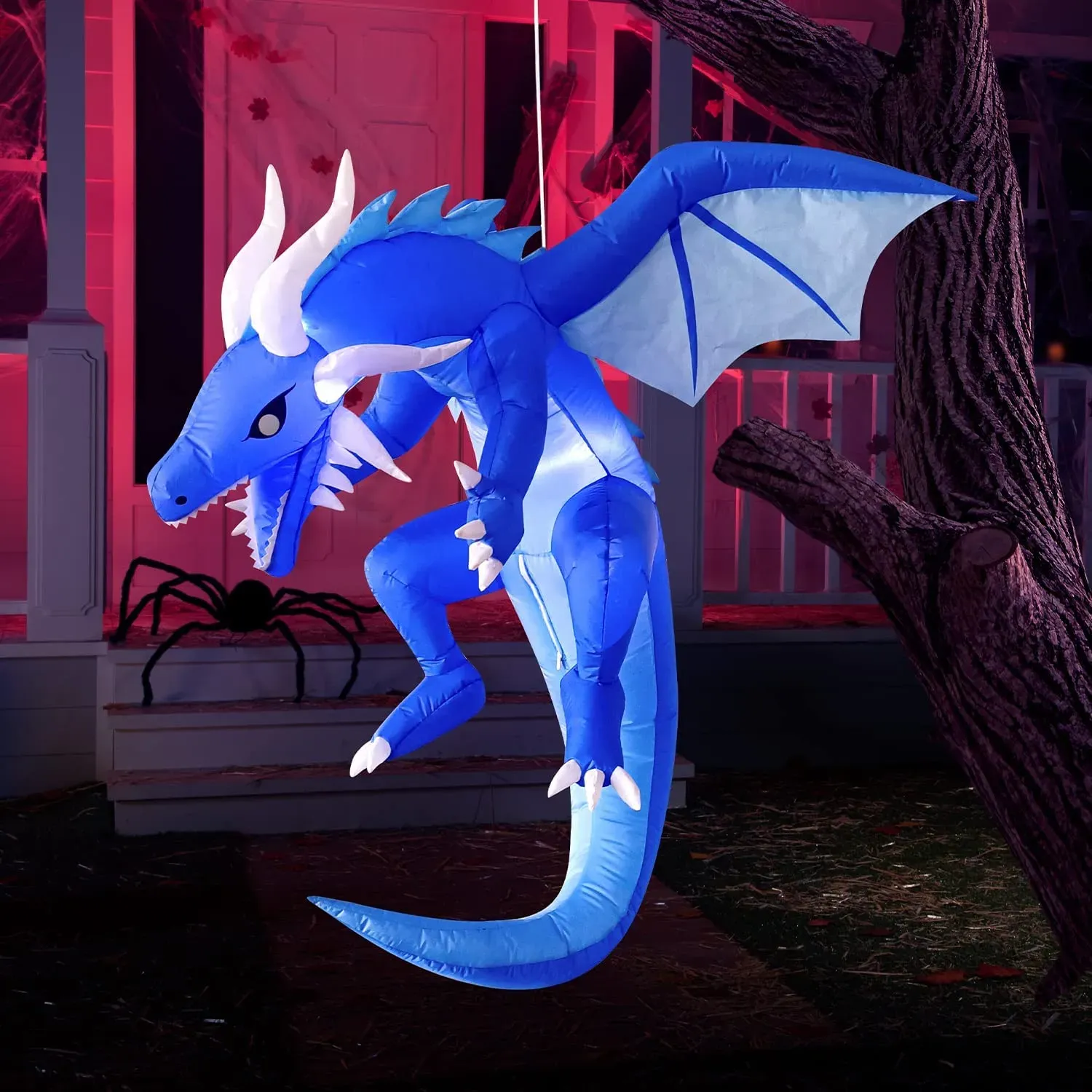 Joiedomi 5ft Hanging Ice Dragon - Halloween Decorations