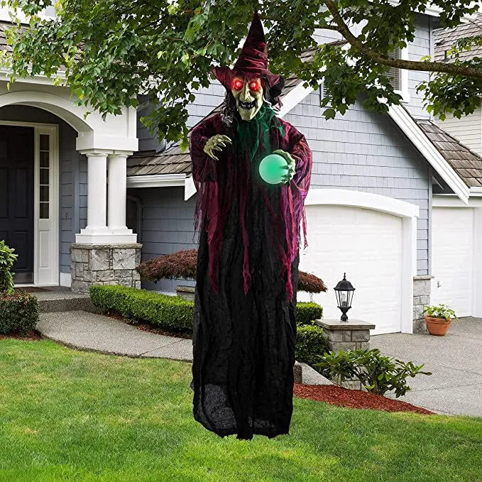 Joyin Hanging Witch with Magic Ball 70.8in - Halloween Decorations 7 Joyin Hanging Witch with Magic Ball 70.8in - Halloween Decorations - Image 7