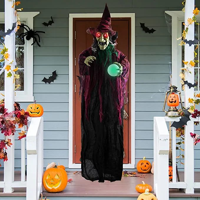Joyin Hanging Witch with Magic Ball 70.8in - Halloween Decorations 3 Joyin Hanging Witch with Magic Ball 70.8in - Halloween Decorations - Image 3