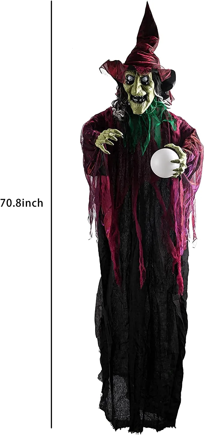 Joyin Hanging Witch with Magic Ball 70.8in - Halloween Decorations 5 Joyin Hanging Witch with Magic Ball 70.8in - Halloween Decorations - Image 5