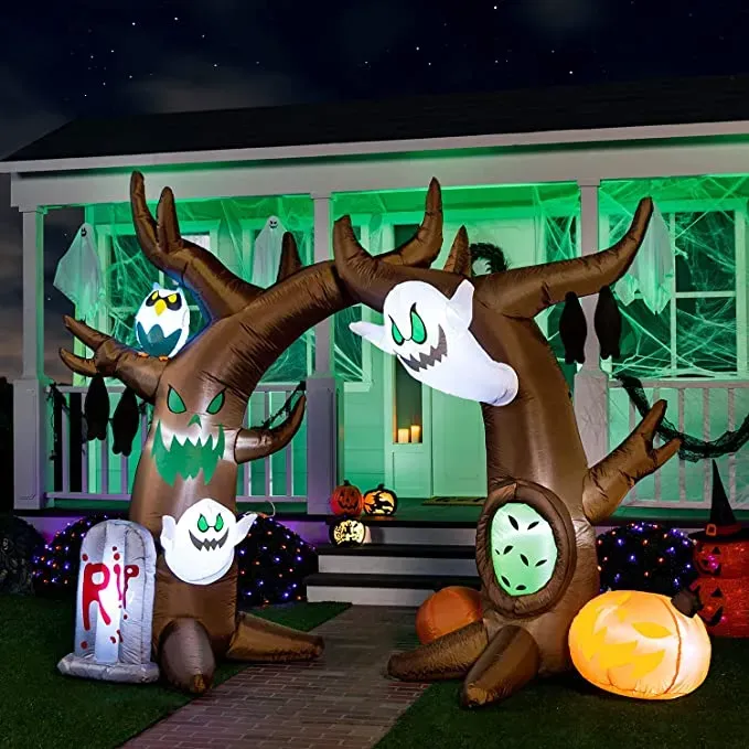 Joiedomi 8ft Inflatable LED Halloween Tree Decorations - Halloween Decorations