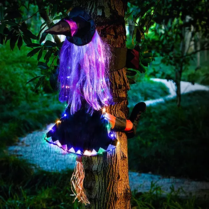 Joyin Lighted Crashing Witch - Halloween Decorations