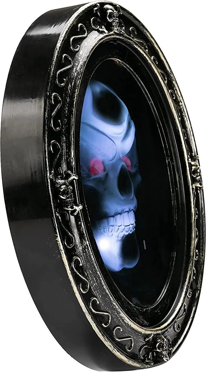 Joyin Motion Activated Skull Mirror - Halloween Decorations 3 Joyin Motion Activated Skull Mirror - Halloween Decorations - Image 3