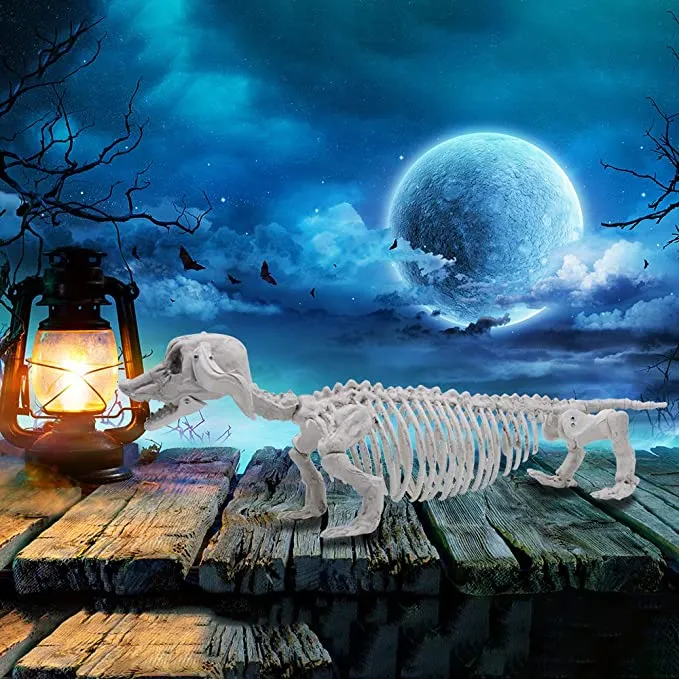 Joyin Posable Plastic Dog Skeleton Decoration 23in - Halloween Decorations