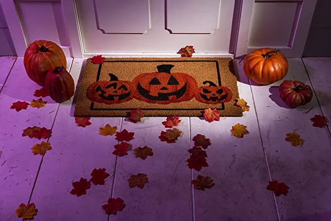Spooky Home Decor 29 Spooky Home Decor -Spooky Home Decor Pumpkin Patterned Doormat 7 1