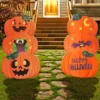 Joyin 2Pcs Pumpkin & Ghost Metal Stake - Halloween Decorations