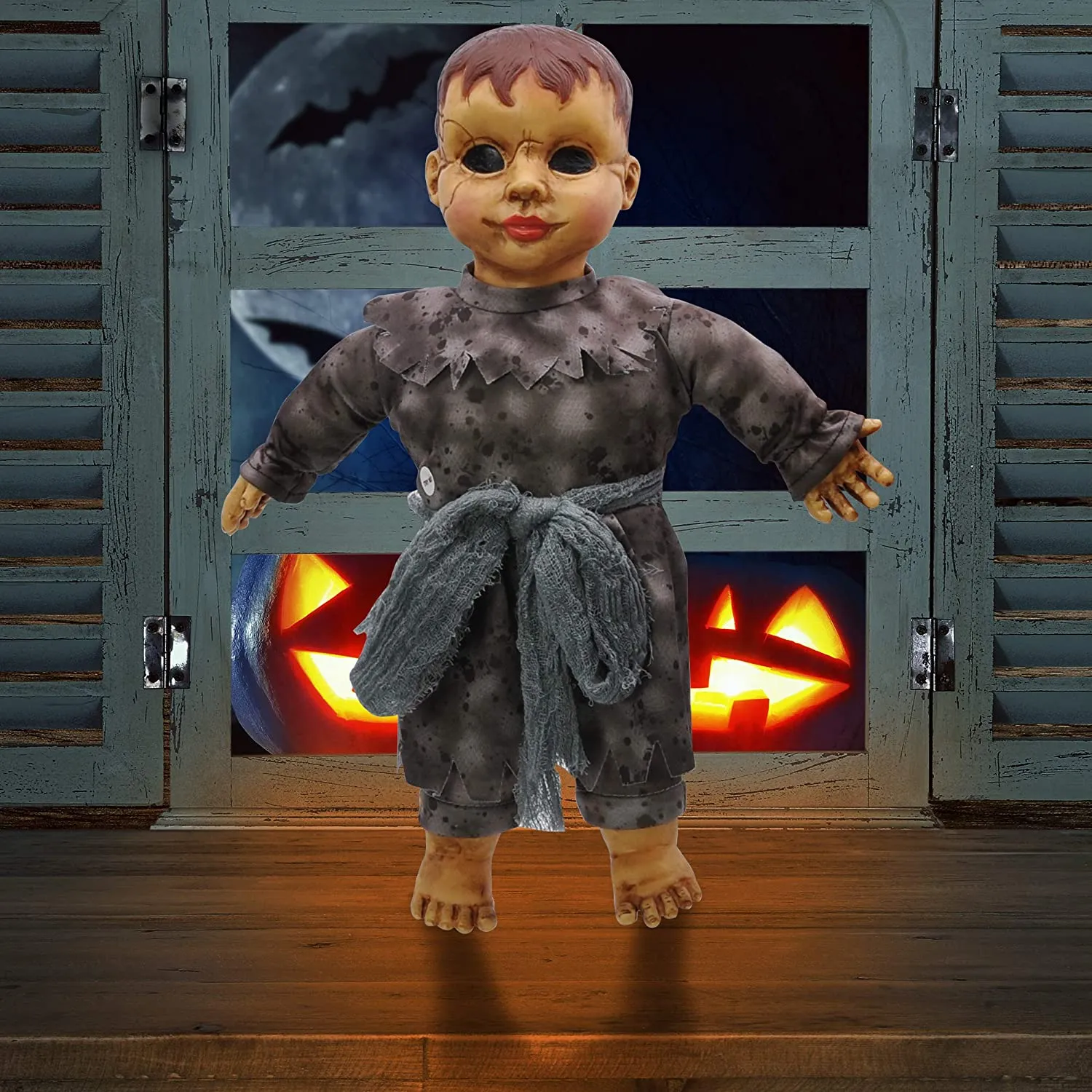 Joyin Halloween Sound Activated Haunted Doll - Halloween Decorations