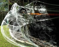 Joyin Fake Super Stretch Spider Web - Halloween Decorations 11 Joyin Fake Super Stretch Spider Web - Halloween Decorations -Spooky Home Decor ws5