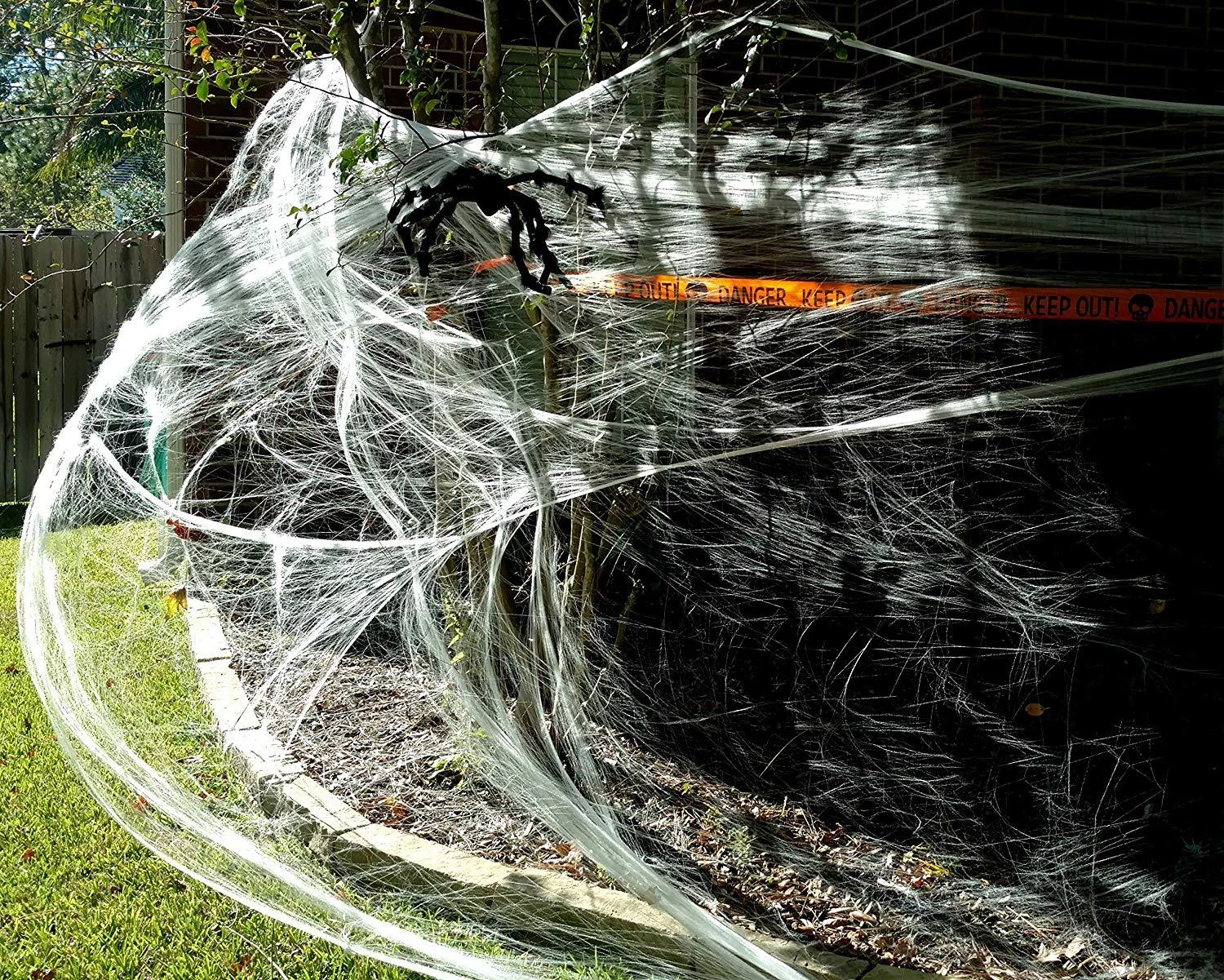 Joyin Fake Super Stretch Spider Web - Halloween Decorations 6 Joyin Fake Super Stretch Spider Web - Halloween Decorations - Image 6